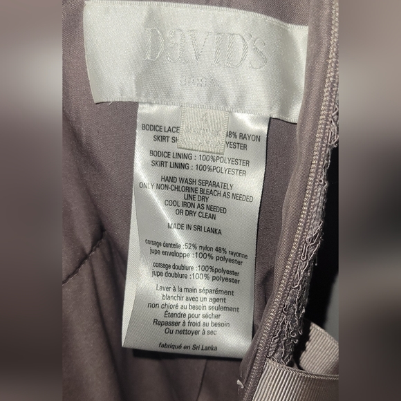 David's Bridal Bridesmaids dress. Size 4. - Picture 3 of 5